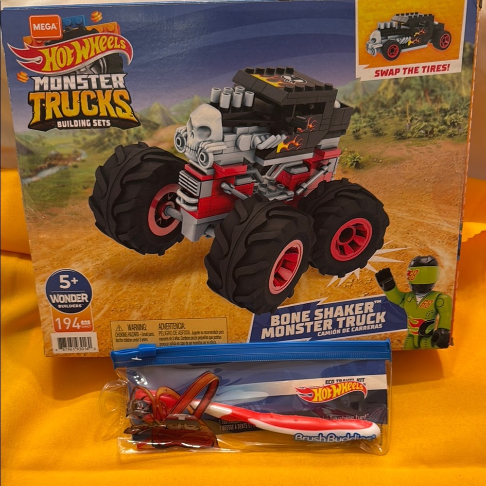 Mega Monster Truck Building Set - Red